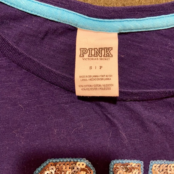 Victoria’s Secret PINK tee shirt with sequins - Picture 2 of 2